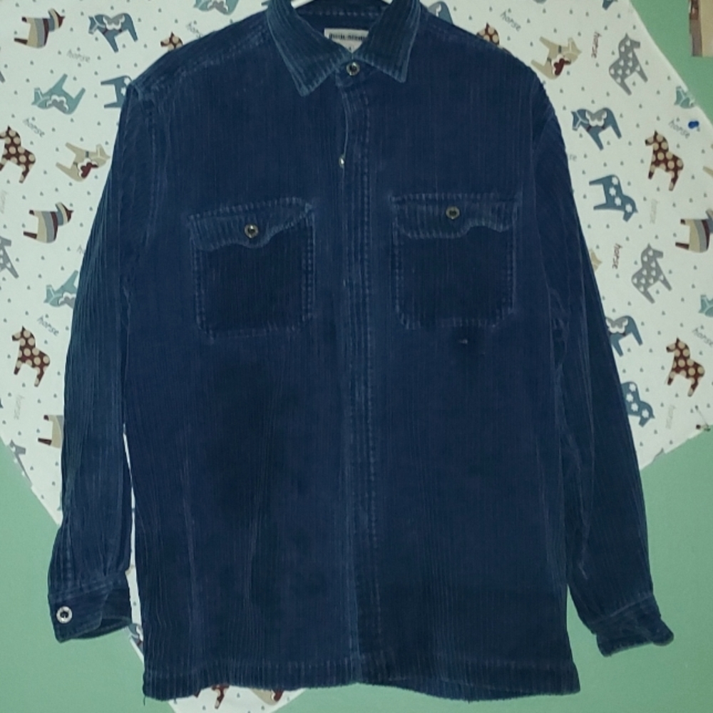 High Sierra Corduroy dark blue long sleeve shirt